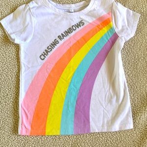 Chasing rainbows girls graphic Tee